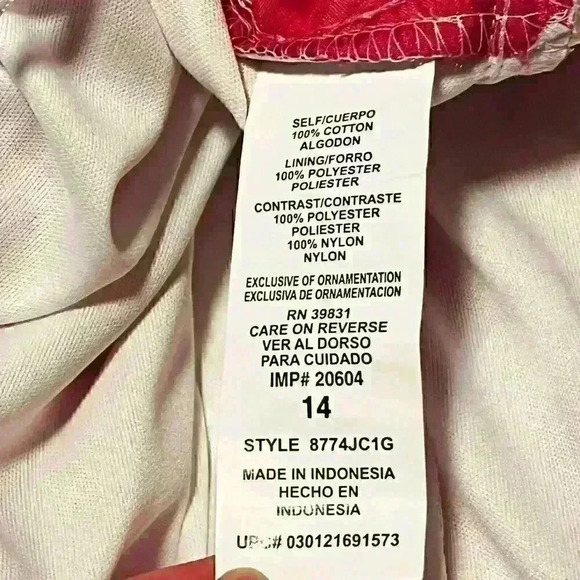 My Michelle Girls Pink Pleated Swirls Strappy Dress Mid Length Embellished 14 - Picture 9 of 9